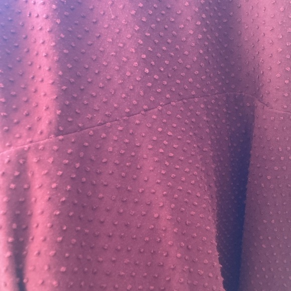 Burgundy Textured Maternity Top - Picture 3 of 3